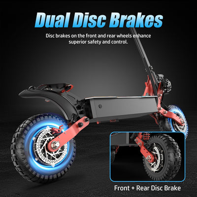 ASKGO K6 Pro Electric Scooter, 2000W Dual Motor, 11in Off Road Tires, 45mph 40Miles Range, Dual Disc Brake, 48V 15Ah Fast E Scooter For Adults Commuter, Outdoor - Build a dream