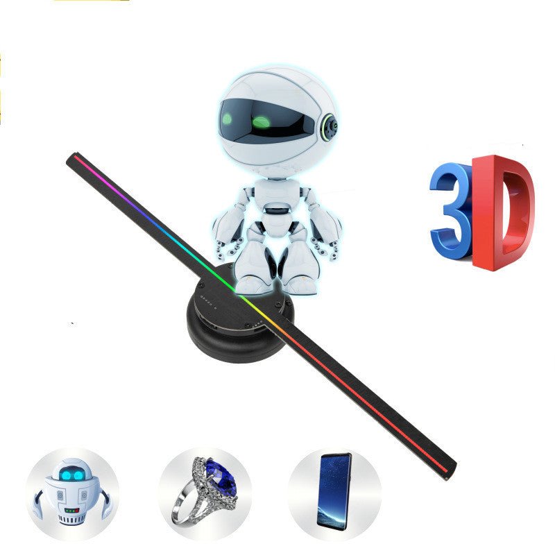 Led Luminous Sign Light Holographic Projector Diy Fan Screen Video Picture 3d Holographic Light Holiday Decoration - Build a dream