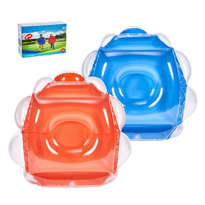 VEVOR Inflatable Bumper Balls 2 - Pack, 2FT 0.6M Body Sumo Zorb Balls For Kids, Durable PVC Human Hamster Bubble Balls For Child Outdoor Team Gaming Play, Bumper Bopper Toys For Playground, Yard, Park - Build a dream